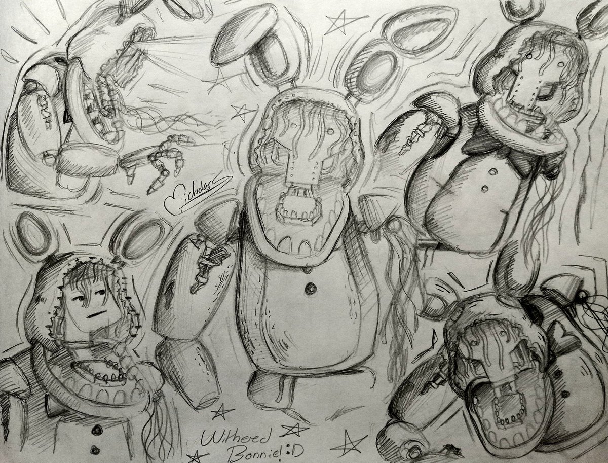 NickSArtist587's tweet photo. Oh I drew Withered Bonnie couple days ago in class
#fnaf #fnaffanart #fnaf2 #bonnie #fivenightsatfreddys #fnafart https://t.co/Dd5vYcVj5J