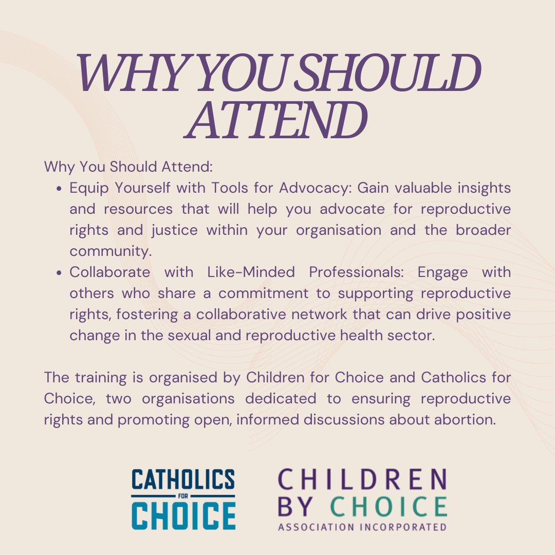 Coming soon! We have partnered with Catholics for Choice to deliver Values Clarification and Attitudes Transformation Training online! We want to hear from you.  complete our under-a-minute survey here - forms.office.com/r/tw5bgkjQ5D