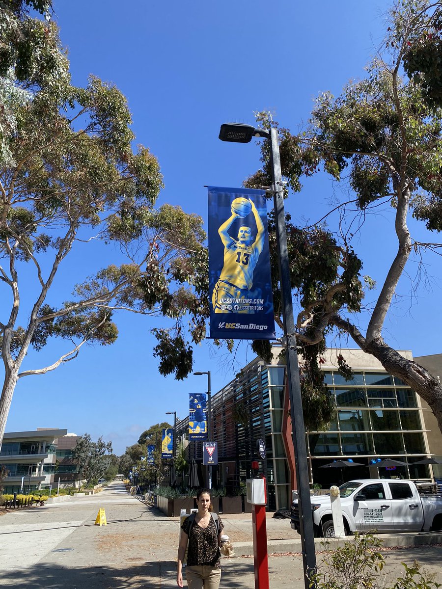 ToddGreenbaum11's tweet photo. New pole banners up on campus! So excited to see our refreshed brand coming to life. Stop by UC San Diego and see if you can find your favorite sport (all 23 of ours are represented)! π±
#GoTritons #CatchTheCurrent https://t.co/9FEYKPBtG8