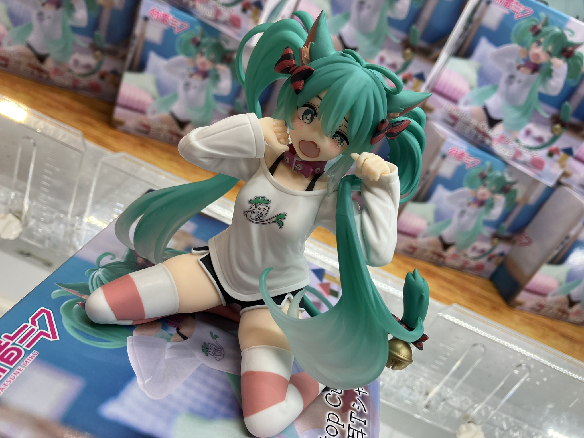 初音ミク Desktop Cute フィギュア 猫耳Tシャツ 初音ミク Desktop Cute フィギュア 猫耳Tシャツ