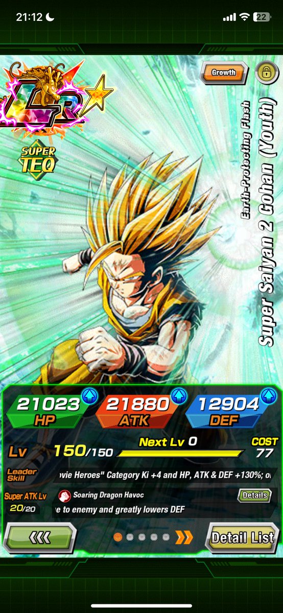 dudeitsnight's tweet photo. dokkan please eza this ssj2 gohan from bojack movie. this mf would be the best card with an amazing eza https://t.co/X2ln76uRyh