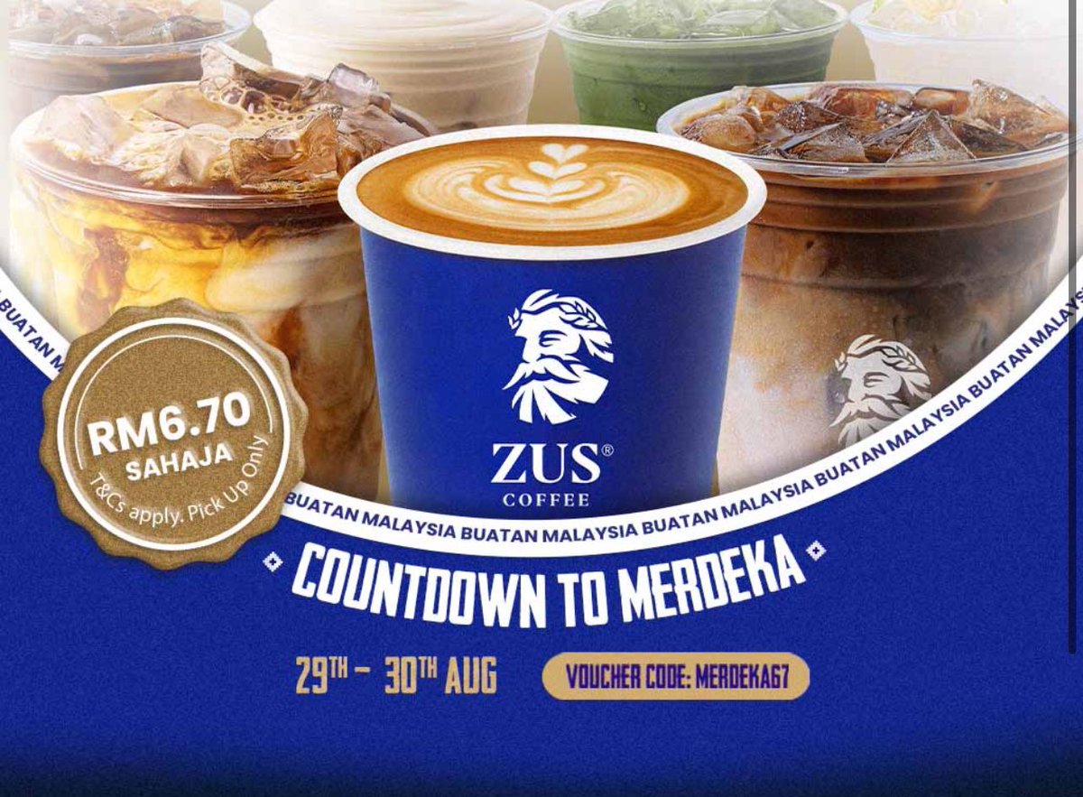 faridaffy's tweet photo. Air Zus RM6.70 je dari harini sampai Sabtu ni. Guna code: MERDEKA67 https://t.co/YqSmfAbmi9