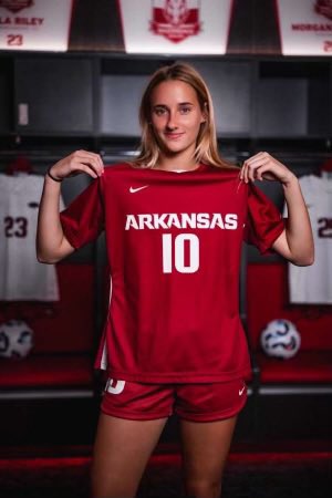 Lauren Van Rhein (@laurenvanrhein) on Twitter photo I am so excited to announce my verbal commitment to continue my academic and athletic career playing soccer at the University of Arkansas. I'd like to thank my family, coaches, and teammates. Woo Pig!
<a href="/ChadOtec/">Chad Otec</a> <a href="/connararmstrong/">Connar Armstrong</a> <a href="/RazorbackSoccer/">Arkansas Soccer</a> <a href="/TopDrawerSoccer/">TopDrawerSoccer</a> <a href="/ImYouthSoccer/">ECNL/GA/Recruiting/College Soccer</a> I am so excited to announce my verbal commitment to continue my academic and athletic career playing soccer at the University of Arkansas. I'd like to thank my family, coaches, and teammates. Woo Pig!
<a href="/ChadOtec/">Chad Otec</a> <a href="/connararmstrong/">Connar Armstrong</a> <a href="/RazorbackSoccer/">Arkansas Soccer</a> <a href="/TopDrawerSoccer/">TopDrawerSoccer</a> <a href="/ImYouthSoccer/">ECNL/GA/Recruiting/College Soccer</a>