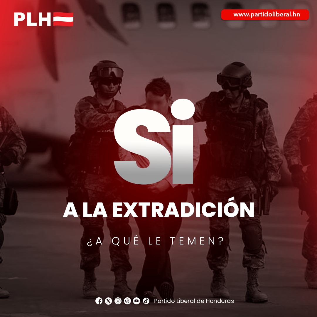 PLHonduras's tweet photo. Como Partido, rechazamos contundentemente el anuncio del @GobiernoHN de poner fin al tratado de extradición con los Estados Unidos, mismo que ha permitido que narcotraficantes y personas ligadas a actos de corrupción hoy estén pagando en la cárcel sus crímenes. El próximo Gobierno Liberal va a garantizar que este tratado prevalezca para bien de Honduras y para hacer justicia ante aquellos que abusan de las leyes y del bienestar común.

#PLH #PartidoLiberaldeHonduras #LaÚnicaAlternativa #SiAlaExtradición