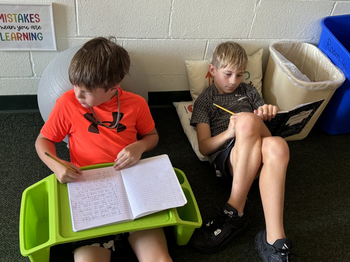 Beyond impressed with these writers already! They loved working with their writing partners and had so many great ideas for their narratives! ✏️