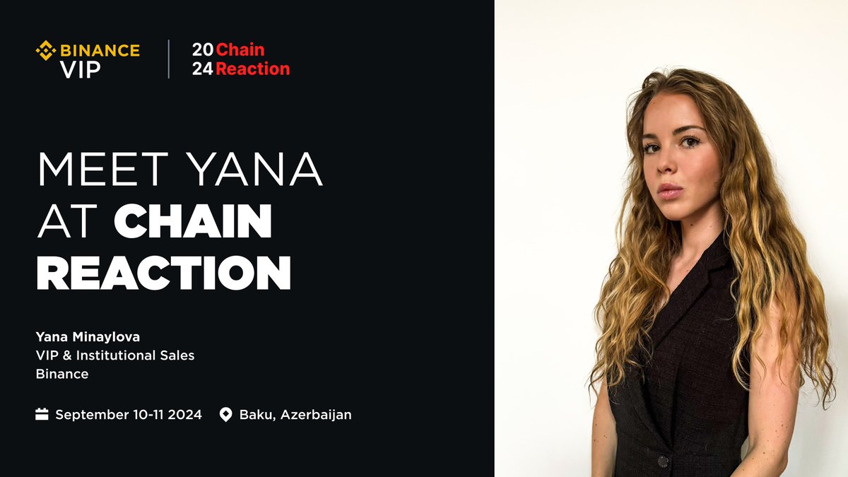 Binance VIP & Institutional (@binancevip) on Twitter photo We're excited to return to Azerbaijan for a unique experience at Chain Reaction by <a href="/FARISolutions/">FARI Solutions</a> , where we'll be exploring emerging investment opportunities and solutions for professional and institutional investors.
Connect with @yanami1234 on the ground for more details. We're excited to return to Azerbaijan for a unique experience at Chain Reaction by <a href="/FARISolutions/">FARI Solutions</a> , where we'll be exploring emerging investment opportunities and solutions for professional and institutional investors.
Connect with @yanami1234 on the ground for more details.