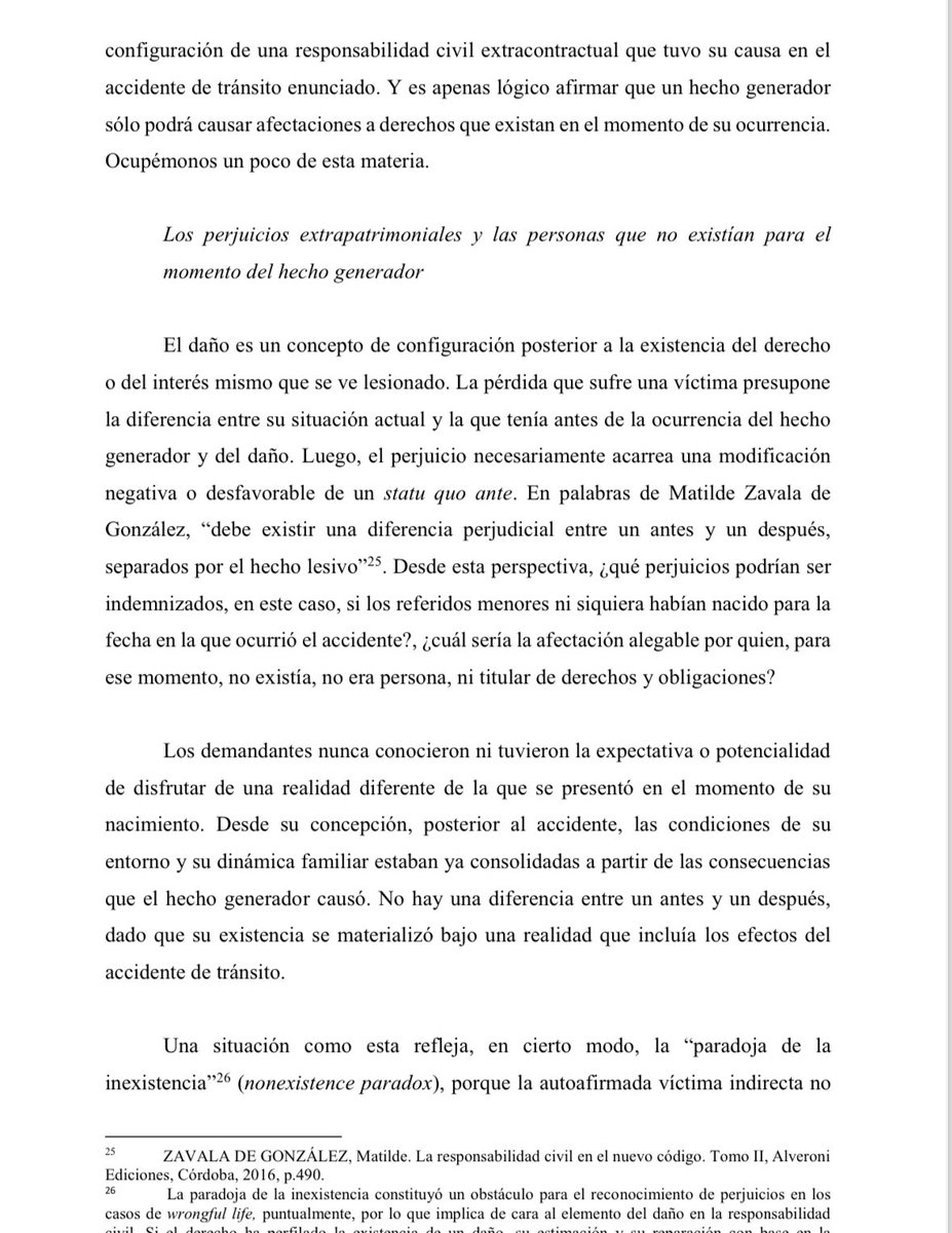 marcoalvarezg's tweet photo. Perjuicios extrapatrimoniales y personas que no existían al momento del hecho generador. Aquí nuestra opinión (TSB, sent. 14/08/2024): https://t.co/tljlnDCbg5