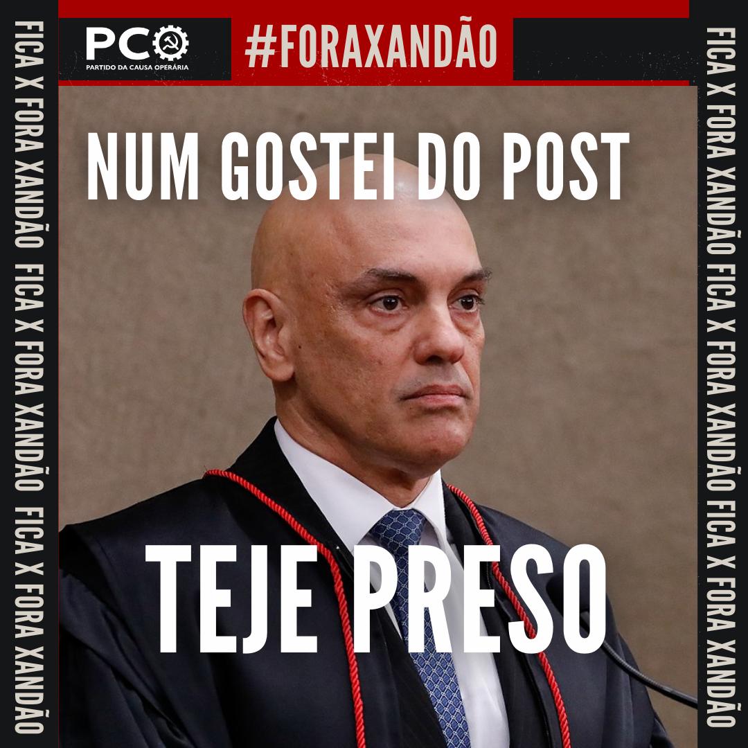 PCO29's tweet photo. #ForaXandao https://t.co/zIODgRCpmo