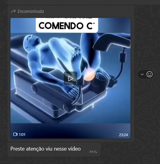 vyagobruno's tweet photo. mainha viu uma fake news de uma doença no furico e me mandou #grupoderisco https://t.co/TNQSx8N0ZF