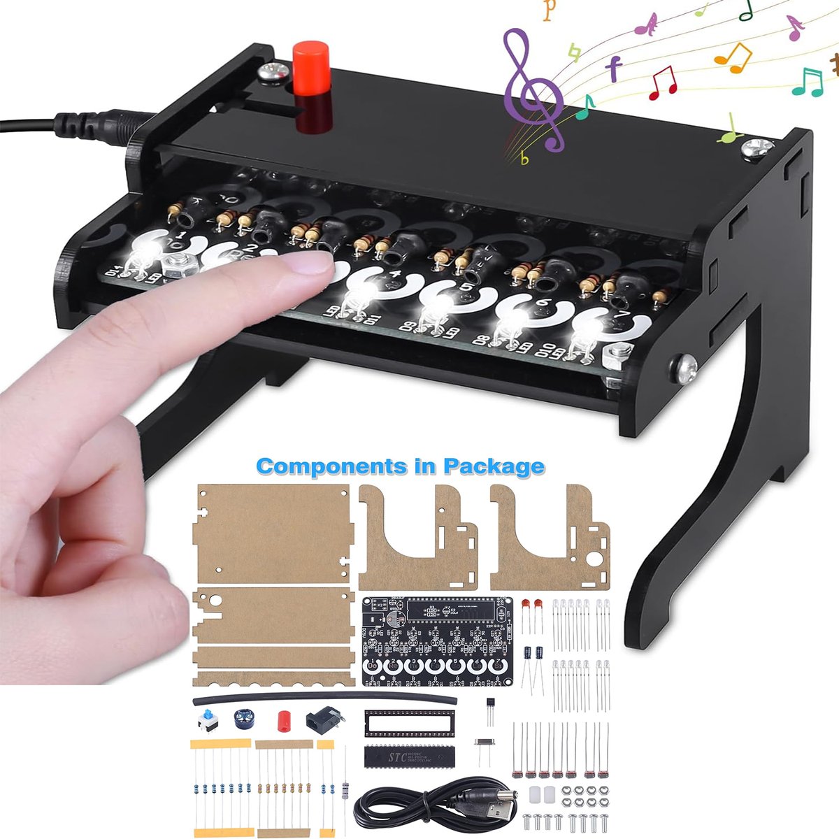 ICStation13's tweet photo. πΉ New Arrival!
ICStation Electronic Piano Soldering Kit β a mini upright piano with light-sensitive electronics kit.
Perfect for STEM education and creative gifts! π΅
https://t.co/nM62cIeq0y
#ICStation #STEM #DIY #Soldering #ElectronicPiano https://t.co/Dx29peQT4u