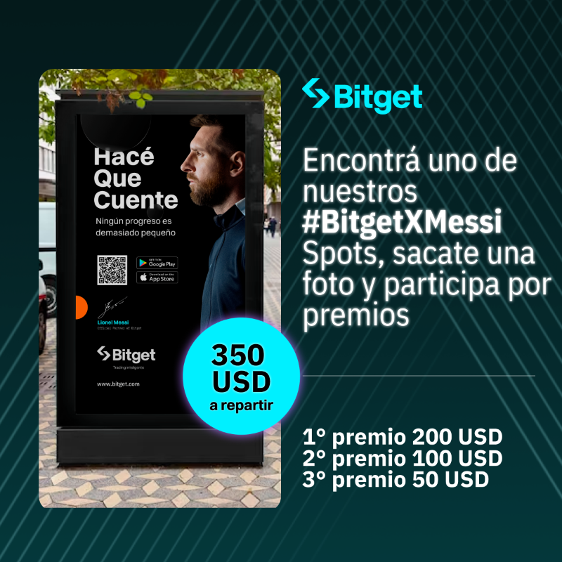 BitgetES's tweet photo. #BitgetXMessi llega con todo nuevamente a #Argentina y vos podés participar por 350 USD en premios 🤑💰
📌 Sacate una foto en cualquiera de los #MessiSpots de Buenos Aires
📌 Subi esa foto, mencionanos, mencioná amigos
📌 Completá el formulario: https://t.co/PlkVPnhg61