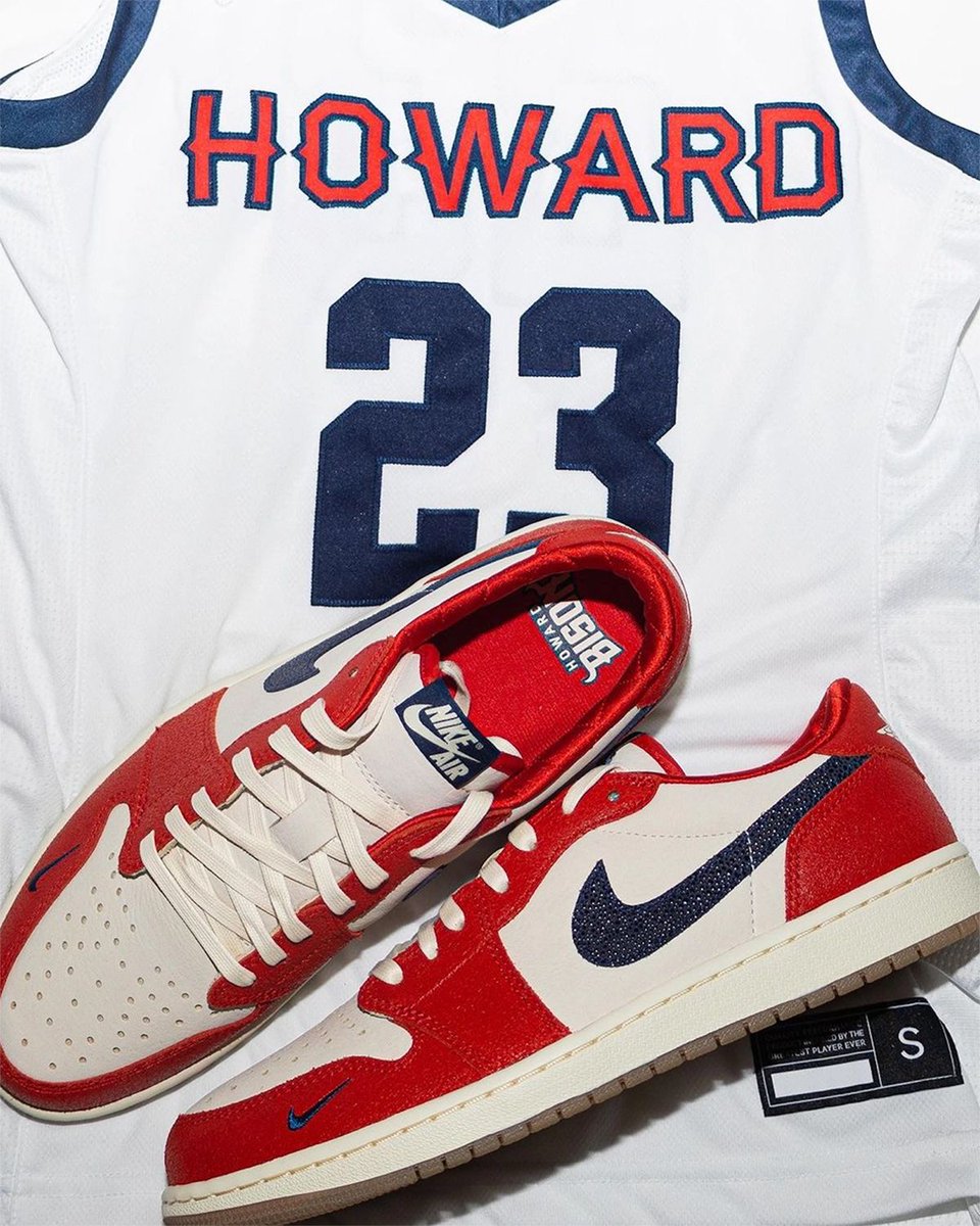 Air Jordan 1 Low OG "Howard University" Releases October 24th 🌹 bit.ly/3vOMYhu
