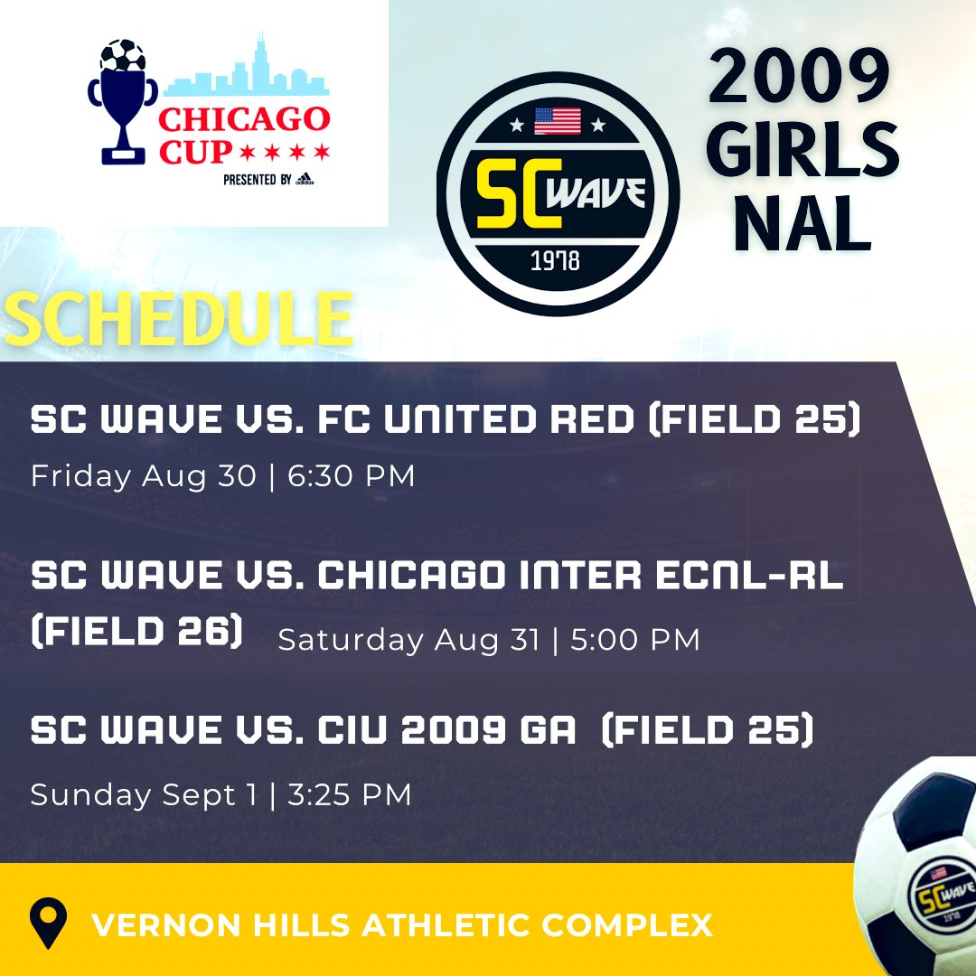 Ready to kick off our season with some awesome competition at the Chicago Cup this weekend!  Come watch us play! <a href="/SCWAVEROC/">SC WAVE</a>