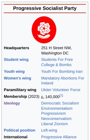 JoeMcCarthyStan's tweet photo. Would you vote for my political party? https://t.co/AGpootVVtM
