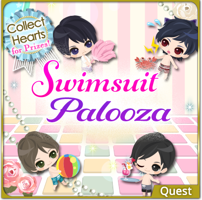 MirrPrincess's tweet photo. Swimsuit Palooza will help you make a splash!
Gather Hearts and exchange for special prizes!✨

Whose swimsuit are you going for?
Collect them all and mix &amp; match!

#MirPri #ThePrincessintheMirror #VoltageInc #Quests #Hearts https://t.co/fQaZi0snF0