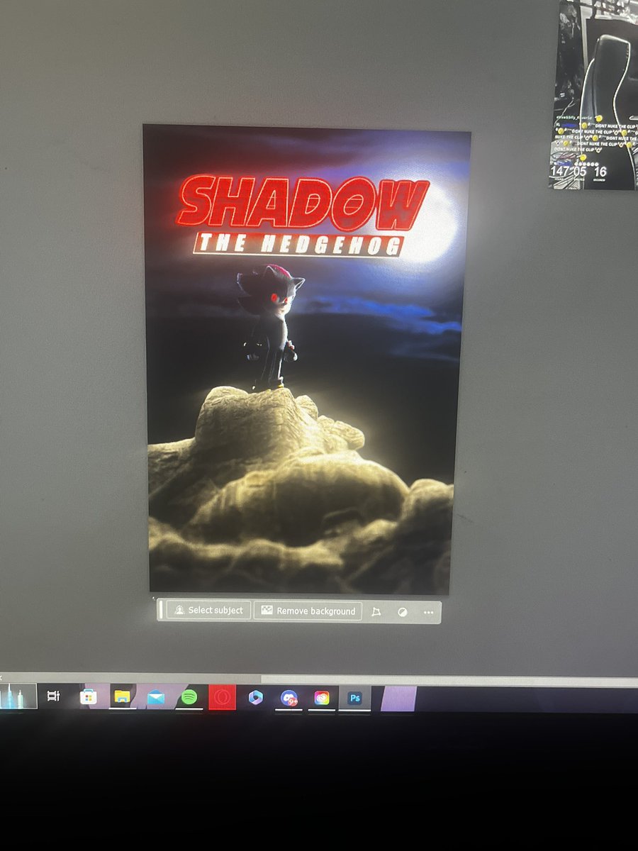 Not_Kryptic's tweet image. made a “movie poster” in tribute of the #Sonic3 trailer i need honest opinions I’m still learning