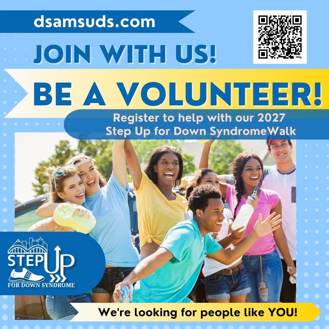 #dsamemphis #volunteermemphis #901memphis #germantown #memstepup
 #DownSyndrome 
Need volunteers for our STEP Up #Walk for Down Syndrome on Oct 27 at Bert Ferguson Park