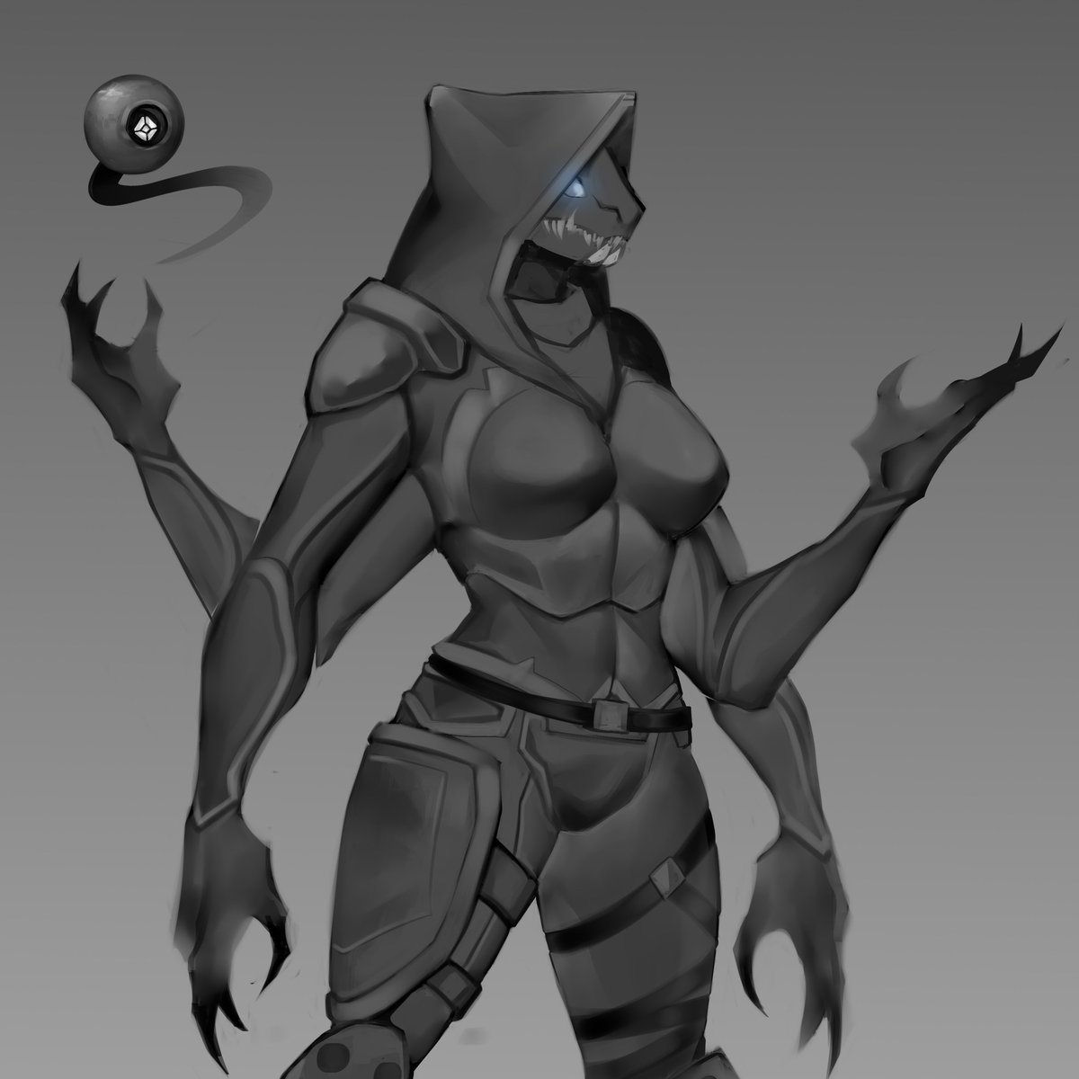 Yes, she has a dick. Ridged, knotted, and slick with lubricant slime. About a foot long, too.