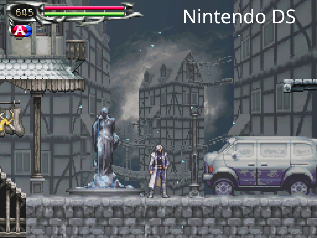 VinciusMedeiro6's tweet photo. One thing I've noticed about the Castlevania Dominus Collection:

The Nintendo DS games are running at a much higher internal resolution compared to their original releases, you can easily notice by comparing the 3D enviroments

Makes me wonder if this is a port or an emulator https://t.co/E5Bw1IFOhc
