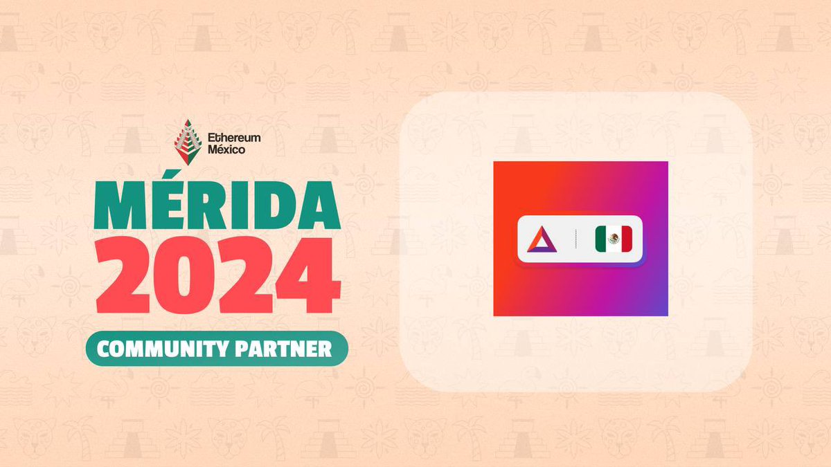 Basic Attention Token Latinoamérica (@batlatam) on Twitter photo ¡Nos emociona anunciar nuestra colaboración con <a href="/ethereum_mexico/">Ethereum Mexico 🇲🇽</a> para #ETHMéxico2024! 🚀🇲🇽
Vamos a regalar 2 entradas para este increíble evento.✨
📅 13 y 14 de septiembre
📍 Mérida, Yucatán
Para participar:
1. Dale RT a este tweet.
2. Comenta qué te emociona más de ETH ¡Nos emociona anunciar nuestra colaboración con <a href="/ethereum_mexico/">Ethereum Mexico 🇲🇽</a> para #ETHMéxico2024! 🚀🇲🇽
Vamos a regalar 2 entradas para este increíble evento.✨
📅 13 y 14 de septiembre
📍 Mérida, Yucatán
Para participar:
1. Dale RT a este tweet.
2. Comenta qué te emociona más de ETH