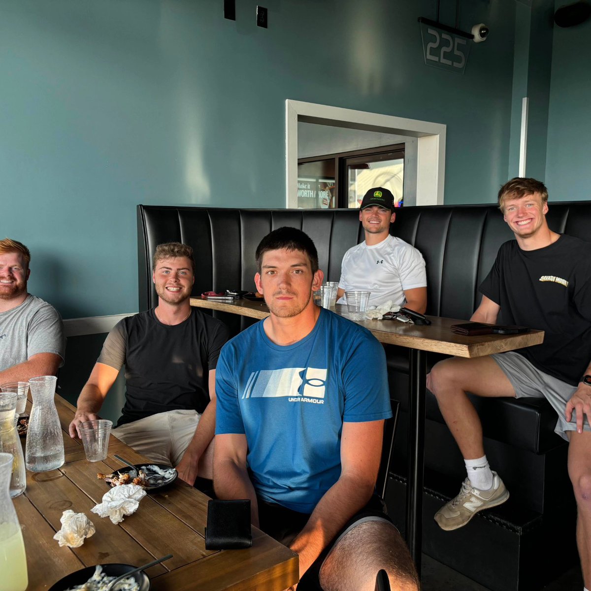 MarianUFootball's tweet photo. We had a great time at the Annual Seniors, Captains, and Coaches Outing!  Back 9 Golf and Entertainment did another great job hosting our event!

10 Days until kickoff!
#GoKnights 🔵 🟡 https://t.co/7OmOwrC2Gd
