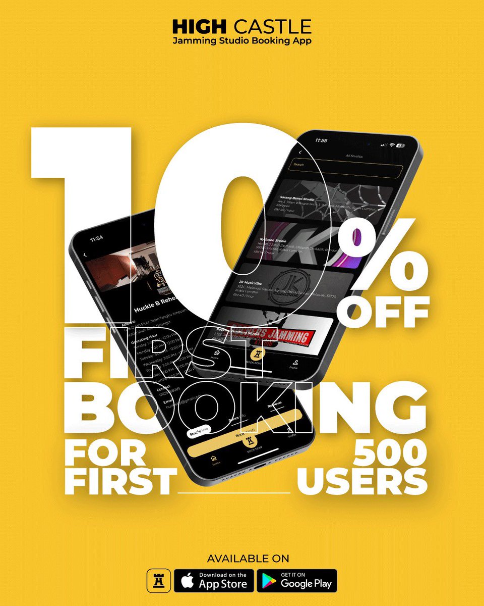 Besar gila Sarang Suara Studio ni. Jarang dapat studio besar ni, harga pun tak mahal mana. Owner pun sempoi gila. Siap boleh minta live audio korang jamming. 

Nak booking? 
Download High Castle App - Cari Sarang Suara Studio. Ada 10% Off! 
linktr.ee/highcastle.my