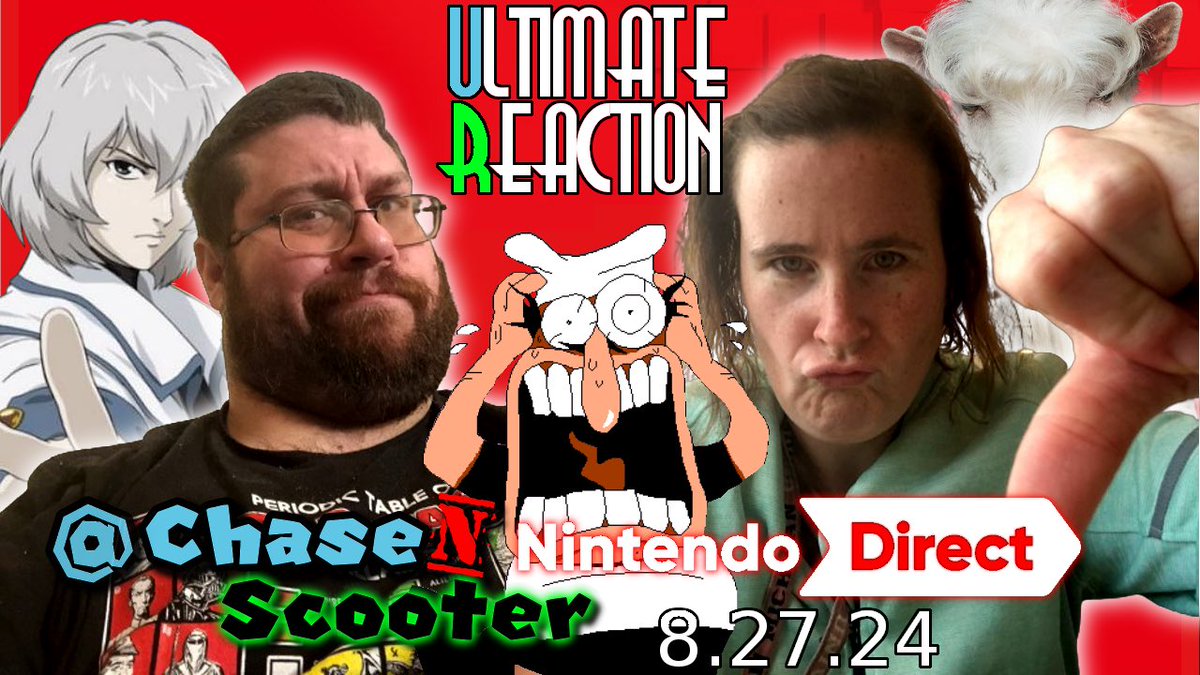 ChaseNScooter's tweet photo. My #ULTIMATEReaction to #IndieWorld/#NintendoDirect Partner Showcase is coming soon thanks to @WeaponXMetsu and @CajunKishi, #GamerFans! https://t.co/fCwNuy1Waz