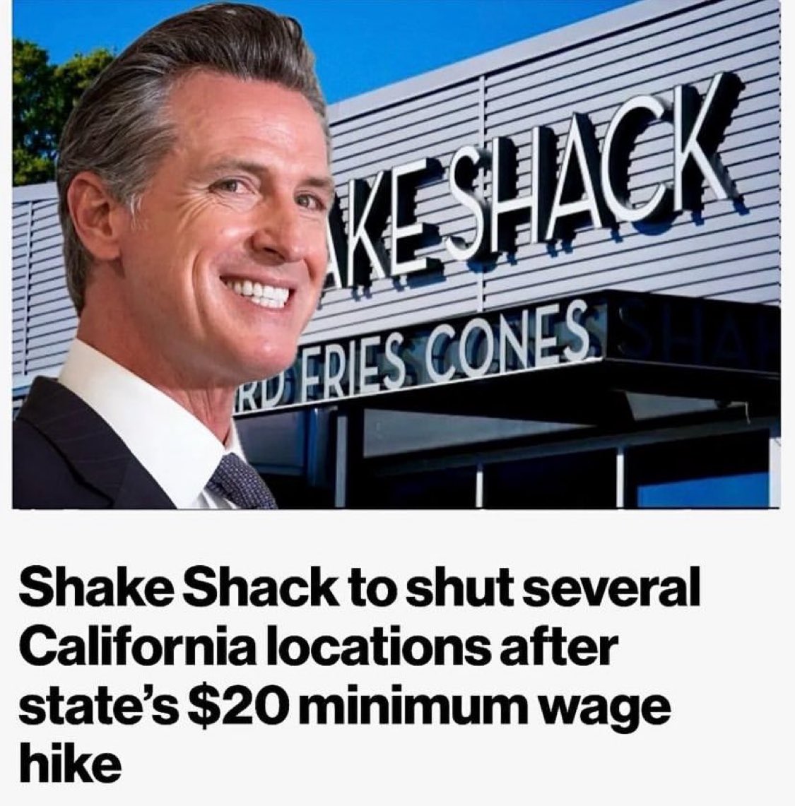 Another job well done by Gavin Newsom! 🤡