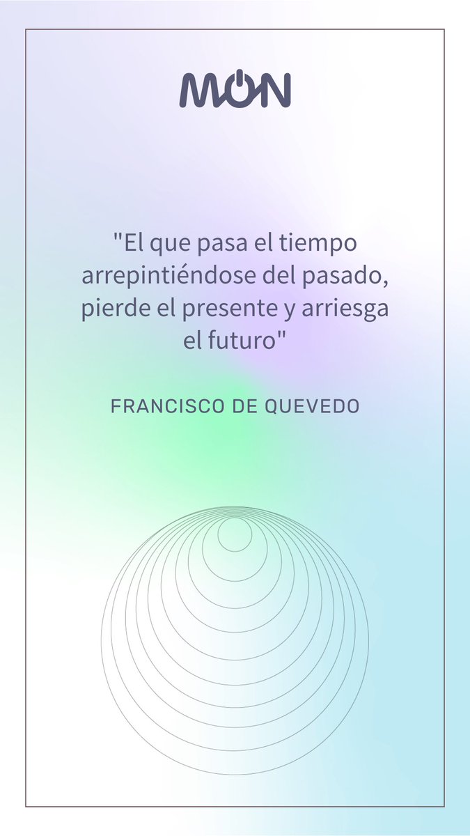 Mcomesana's tweet photo. "El que pasa el tiempo arrepintiéndose del pasado, pierde el presente y arriesga futuro"
FRANCISCO DE QUEVEDO

Día 11 Frases y Afirmaciones del reto GPS30/30

Comparte esta frase si crees que puede ayudar a inspirar a alguien de tu entorno.

Únete a mi canal de WhatsApp GPS30/30 https://t.co/5FRqHsJDe3