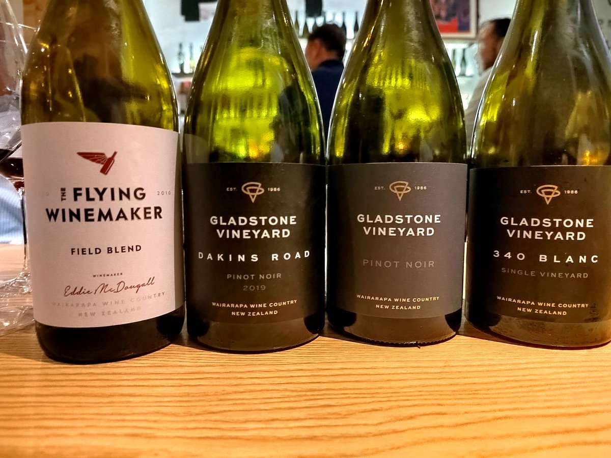 LUMaxime's tweet photo. The Flying Winemaker Wine Tasting in Beijing.

Eddie McDougall started making wine in 2003 and has worked with some of the most influential wineries in France, ltaly, New Zealand, Australia, and China.

Two pinot noir from Gladstone Vineyard of Wairarapa's sub-region:Gladstone. https://t.co/Sb9IYUdEXS