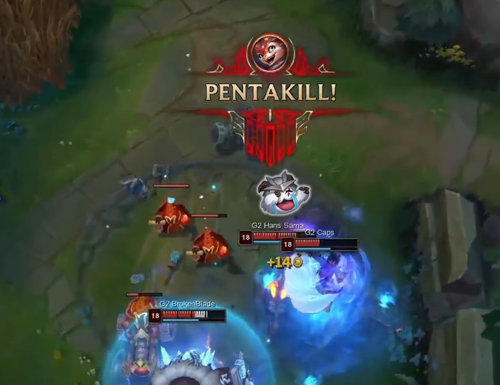 Can’t forget to emote after a penta 🔥