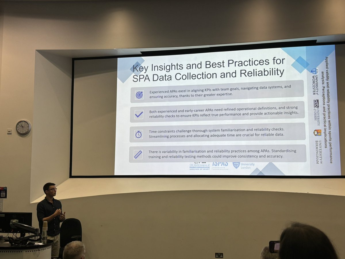 ISPAS (@ispas_official) on Twitter photo Applied validity and reliability practices within sports performance analysis: Perceptions and practical implications - <a href="/drjwfrancis/">John Francis</a>
#WCPAS2024 Applied validity and reliability practices within sports performance analysis: Perceptions and practical implications - <a href="/drjwfrancis/">John Francis</a>
#WCPAS2024