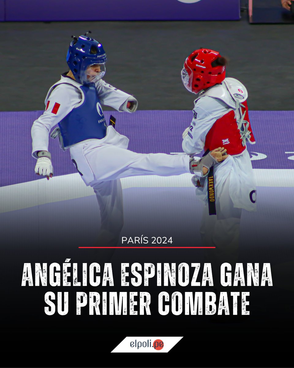 elpoliperu's tweet photo. ¡Arrollador inicio! Así se ha presentado Angélica Espinoza en París 2024, venciendo a la camerunesa Guileine Chemogne (28-9) y clasificando a cuartos en la categoría K44-47 de TKD.

Hoy a las 5:43 AM (hora peruana) enfrentará a Maryam Abdollahpour (Irán).

📸 Erick Garay Alberto https://t.co/EzTlIAxe3E