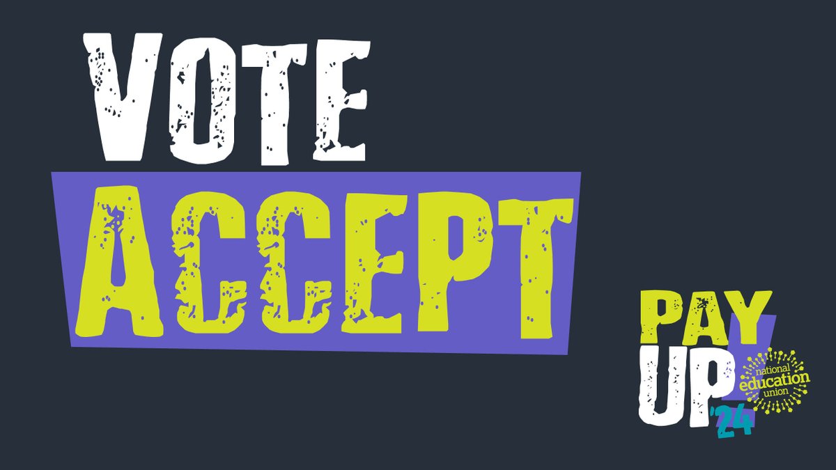 NEUnion's tweet image. 📣Our snap poll on pay opens on 21 September!  

We are recommending teachers accept the offer. 

Make sure your details are up to date on NEU Activate 👉 neuactivate.com #PayUp24 #ValueEducators