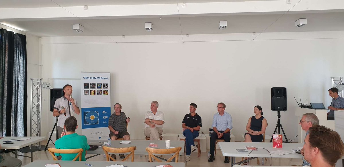 Invaluable insights at #CIBM #CHUV #MR Roundtable on Managing Professional Relationships! 🤝 Moderated by Stan Rapacchi, with wisdom from Bob Edelman, Chris Boesch, Nicole Seiberlich, Aaron Baggish &amp; Amedeo Chiribiri. Crucial conversations for career growth in #MRResearch! 📈