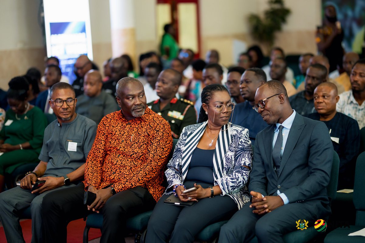 NITAGhana's tweet photo. Highlights from yesterday, Day Three of The Maiden National ICT Week, The Digital Trust Conference.
The Honuorable Minister of
@mocghana @UrsulaOw gave a speech alongside @CSAGhana DG giving presenting on Digital Trust
#NationalICTWeek24 #NICTW #NationalICTWeek #NITAGhana #Tech https://t.co/sxv303Y1Bw