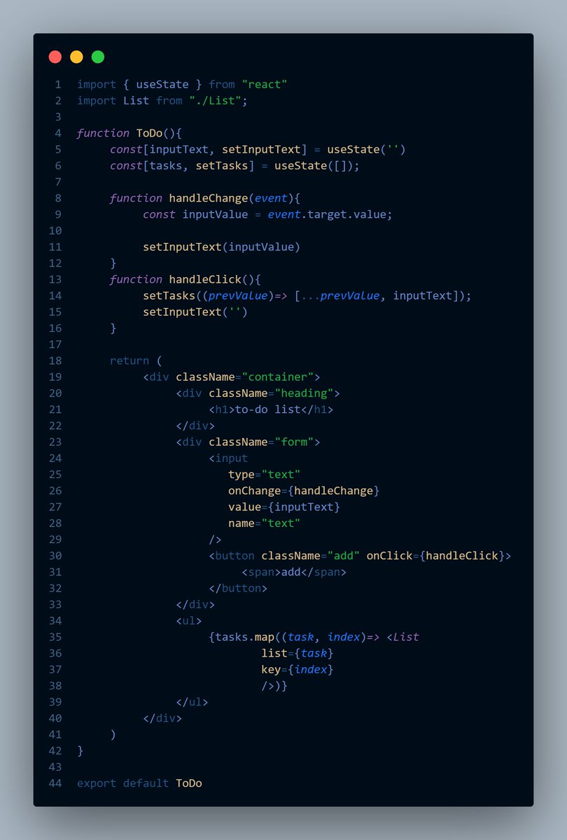 mussa_chitemo's tweet image. Day 14 of #30DaysOfReactjs
⚡ started to-do app