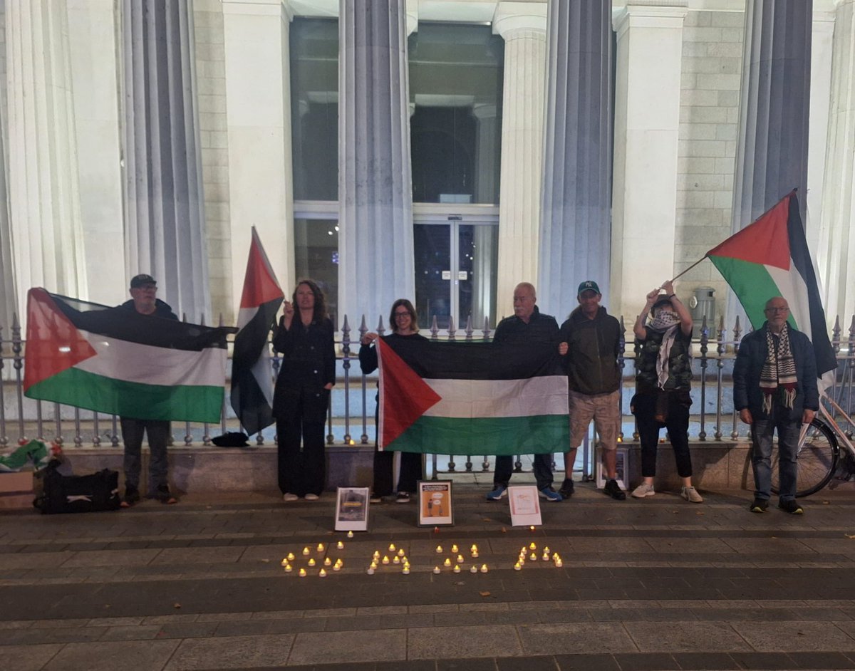 IPSCLouth's tweet photo. Thank you to everyone who came out to our vigil this week. The Palestinian people need truth and justice now. 🇵🇸🇵🇸 https://t.co/v66unLQbwk