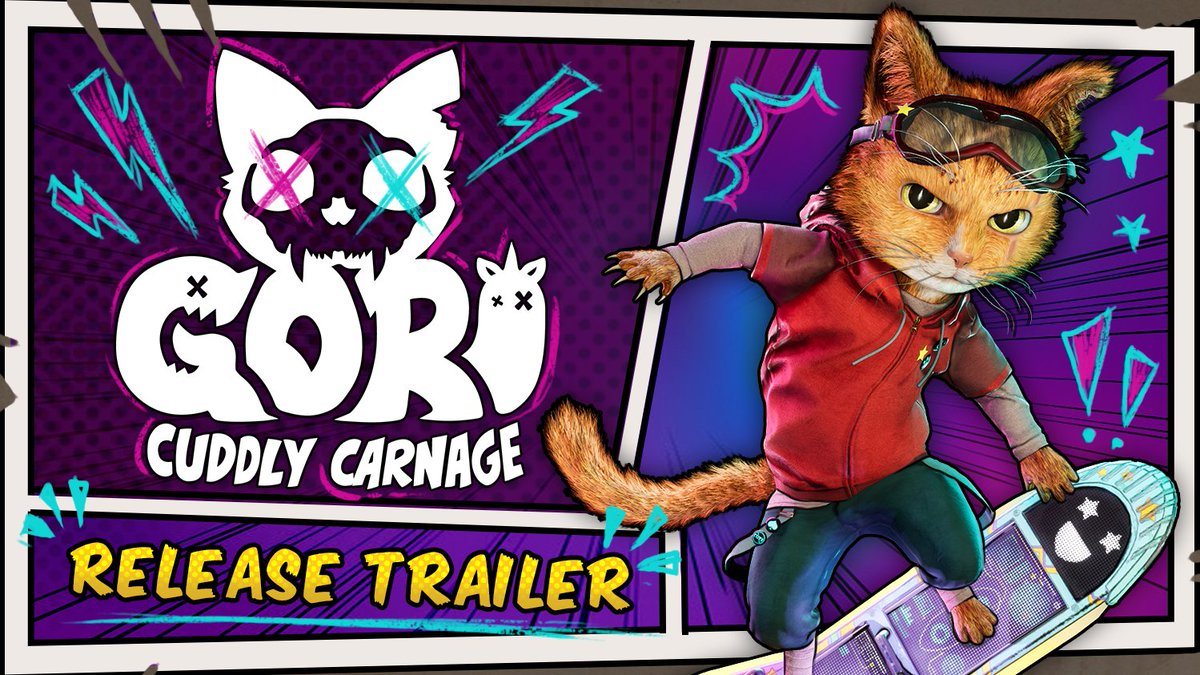 🎬RELEASE TRAILER IS LIVE! 🎉

On this special day, we’ve created a special
Gori: Cuddly Carnage Release Trailer 😻

⭐️Watch it here: youtube.com/watch?v=UQ9int…

#GoriGame #Release #ReleaseTrailer #Videogame
