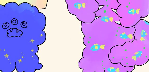 モンスターたちを描いてます
