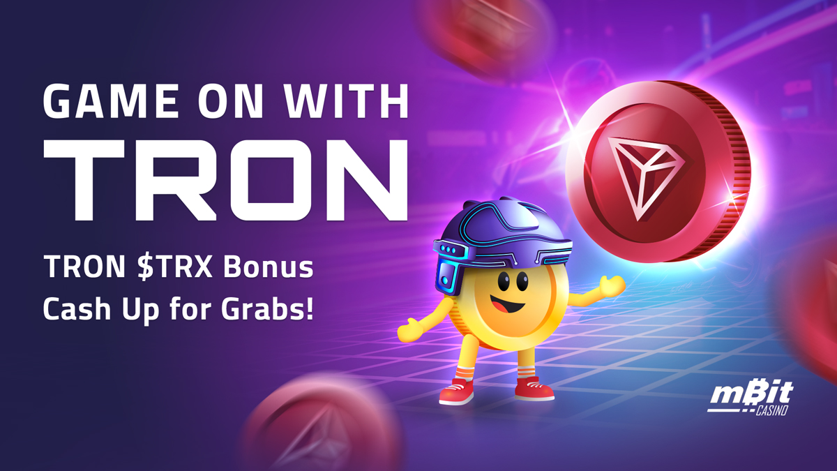 #TRON is LIVE at mBitcasino and we’re celebrating with a #Crypto #Giveaway! 🔴🎉 

10 lucky players will each snag $25 in #TRX! 💸

🎯 The mission? Access the giveaway here and complete as many actions as possible before Sep 10!  💥 👉 ow.ly/PlYp50T9w56