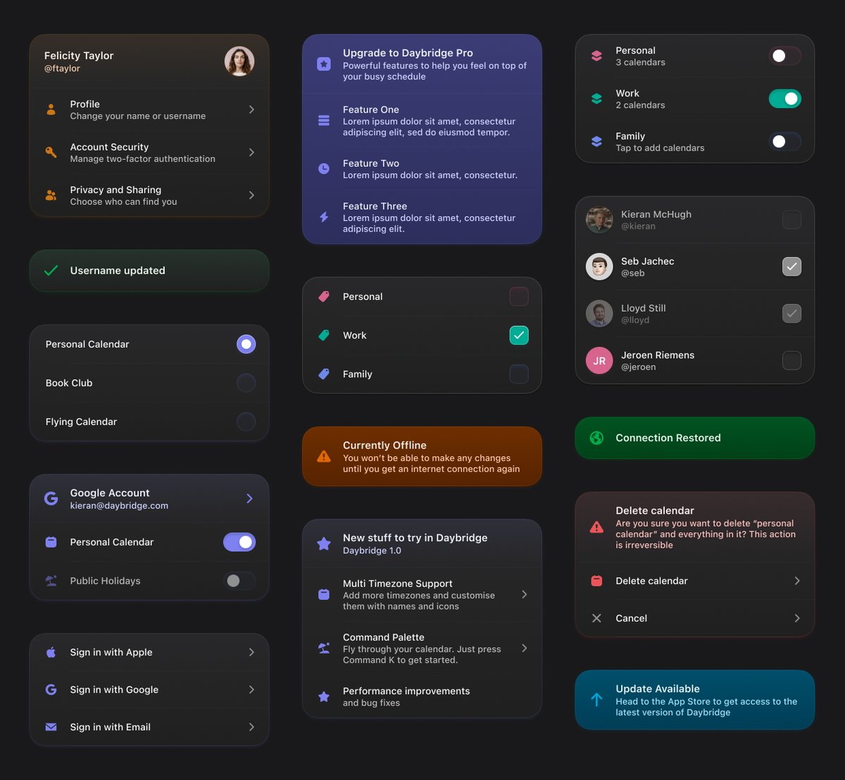 One of our most heavily used components, coming with the new <a href="/daybridge/">Daybridge</a> iOS design language shipping in V1 - really happy with how it turned out