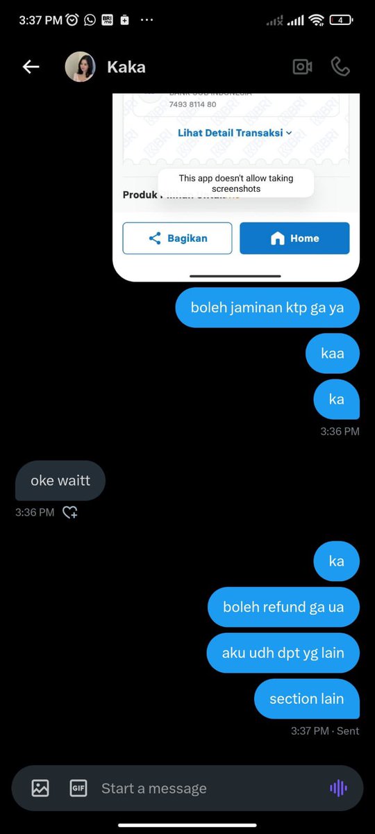 marblemuffin_'s tweet photo. BANTU RT &amp; SHARE SCAM TIKET DAY6 WORLD TOUR
‼️pelakunya @countierh ‼️

hati hati scammer tiket day6 guys!! temen aku barusan kena :(

pls yg blm dapet tiket jangan panic buying yaaa, sayang uangnya kalo kena scam 😣
#DAY6_3RD_WORLDTOUR https://t.co/coau86MRl6