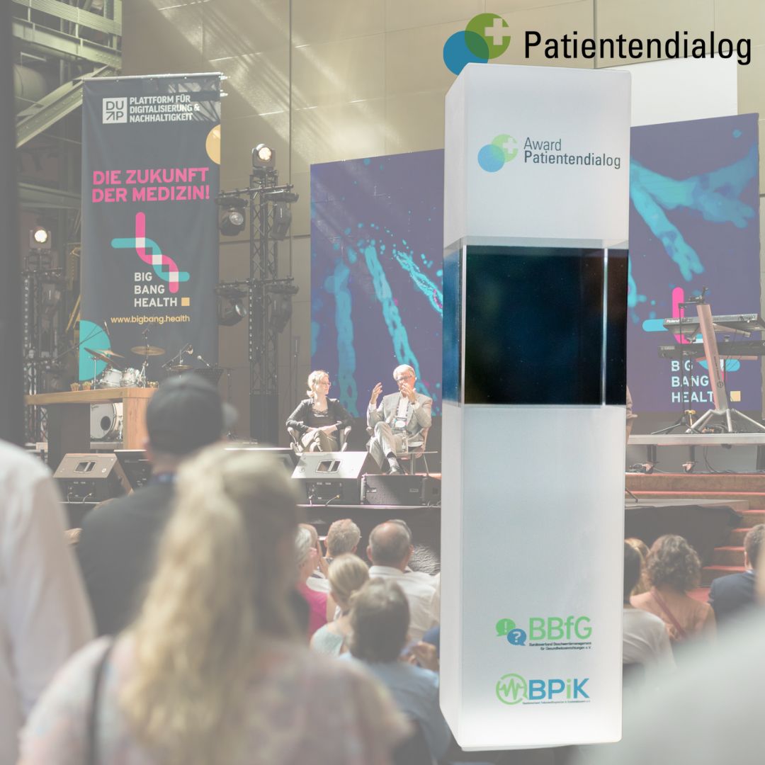 Changemaker &amp; Impulsgeber: Unter diesem Motto präsentieren wir in 2 Wochen die Gewinner des Award Patientendialog beim Big Bang Health Festival in Berlin😀