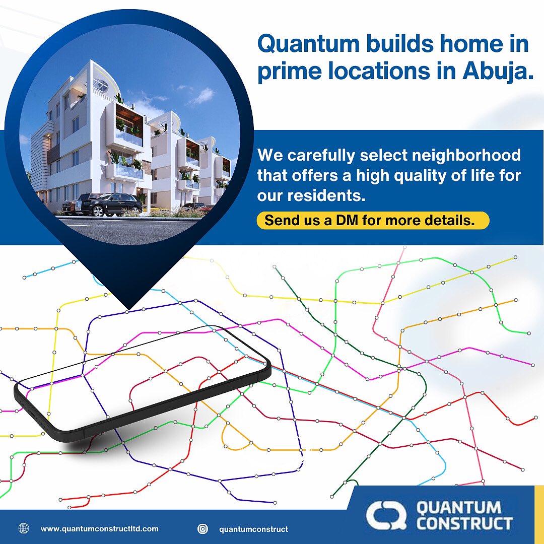 Quantum_ng's tweet photo. We're building more than just homes; we're creating a community of exceptional living. Discover your dream home with Quantum Construct. 🏡❤️
#quantumconstruct #abujaliving #newhomes #qualityoflife #abujaliving #abujaluxuryhomes #abujarealestate #abujahomes https://t.co/DrapjDafUU