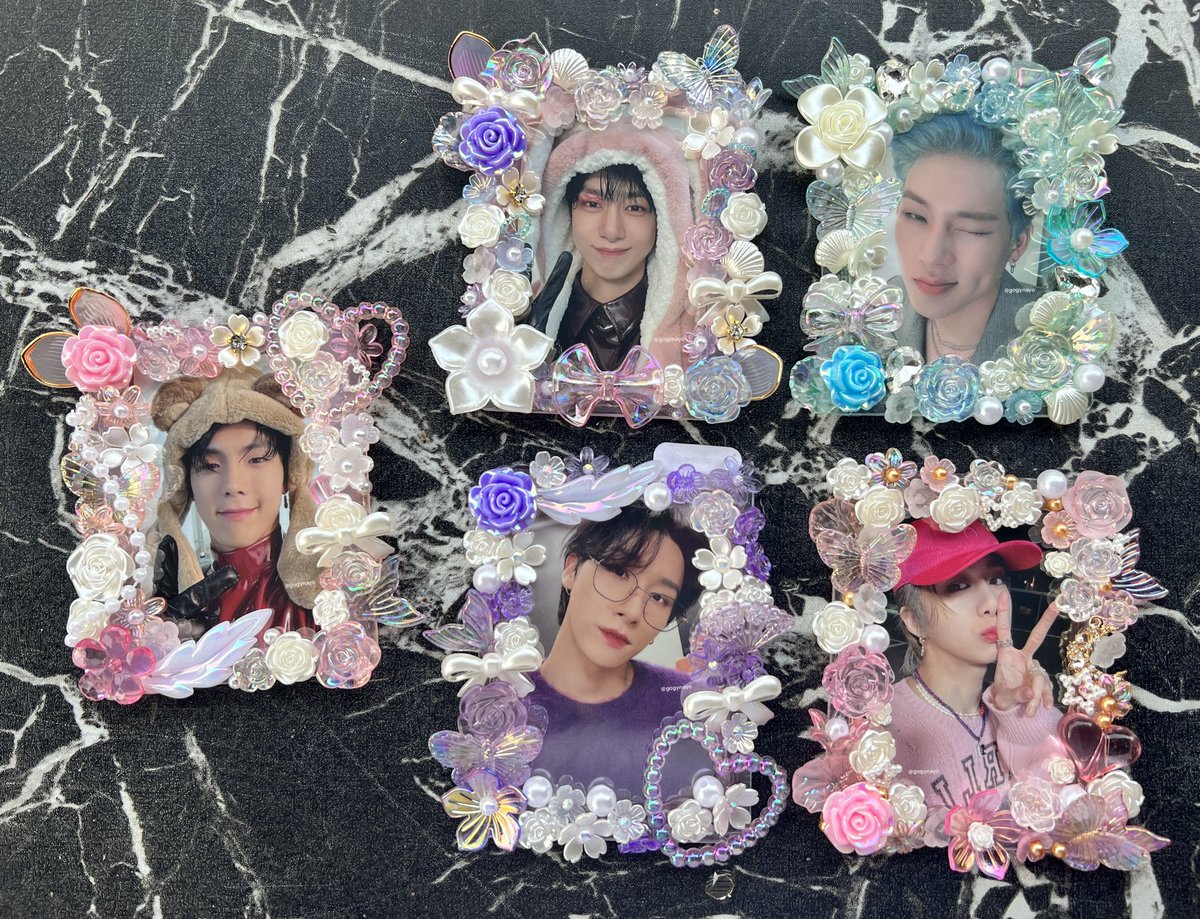 #HandmadeByGogy 
#gogysells 

꒰ 𖥻 wts lfb decoden toploader ph ꒱ 

💐 Flores De Mayo Series 💐

🏷️ P300 ea
⭐️ payo / 3 days reservation
⭐️ buy 5 get 1 free decoden toplo + free pf

T. SVT Monsta X EXO Chanyeol Red Velvet NCT 127 Seventeen TheBoyz Stray Kids Coquette decoden