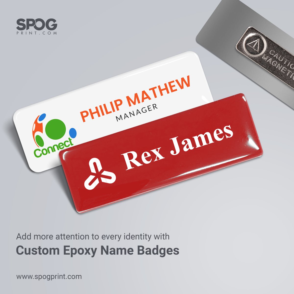 spogprint's tweet image. Boldly display your identity with the power of fully customized Epoxy Name Badges, featuring an outer epoxy coating that promises a glossy and polished outlook.

#spogprint #epoxynamebadges #namebadges #epoxy #customepoxynamebadges #customnamebadges #Dubai #Printing  #digital