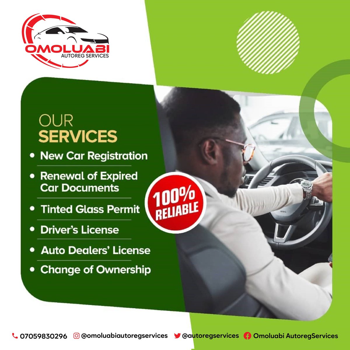 VRegServices's tweet photo. @NigeriaStories Your One-Stop Shop for Vehicle Documentation!

- New vehicle registration
- Renewal of expired car documents
- Driver's license processing

We offer fast, affordable, and reliable services with nationwide delivery right to your doorstep.

WhatsApp: https://t.co/LT6RPXLZa2 https://t.co/wX6JnMtZY1