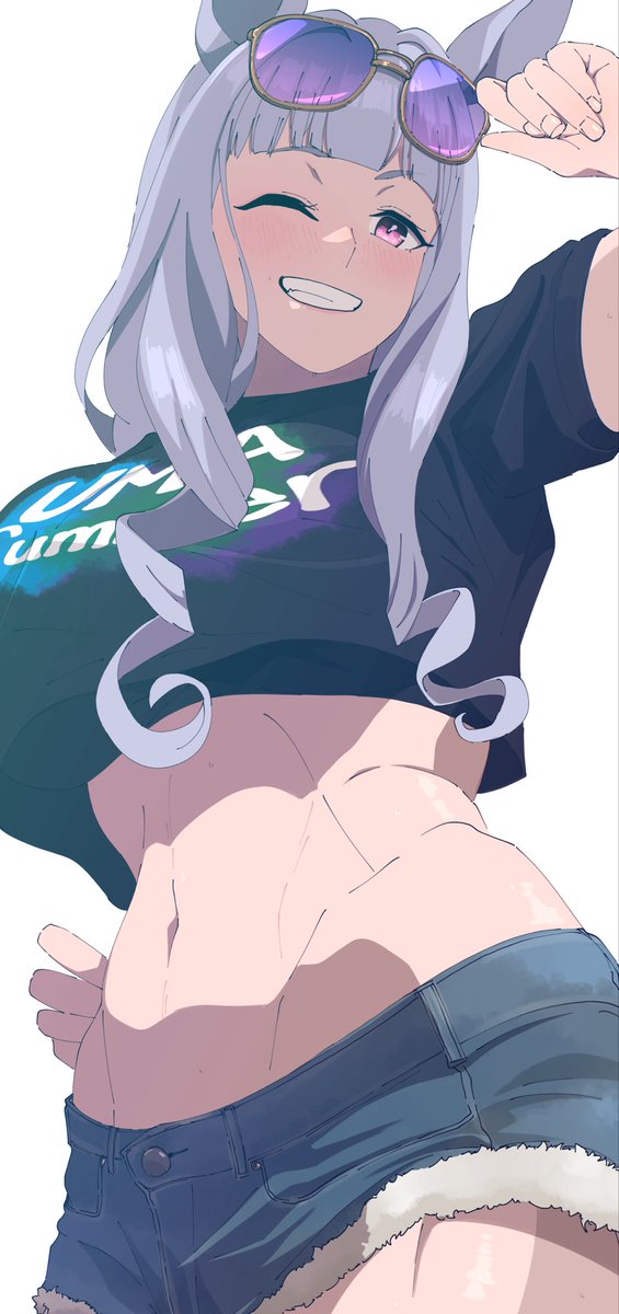 ウマ娘「#ウマ娘  #ゴールドシップ UMA Summer 」|熊ン蜂のイラスト