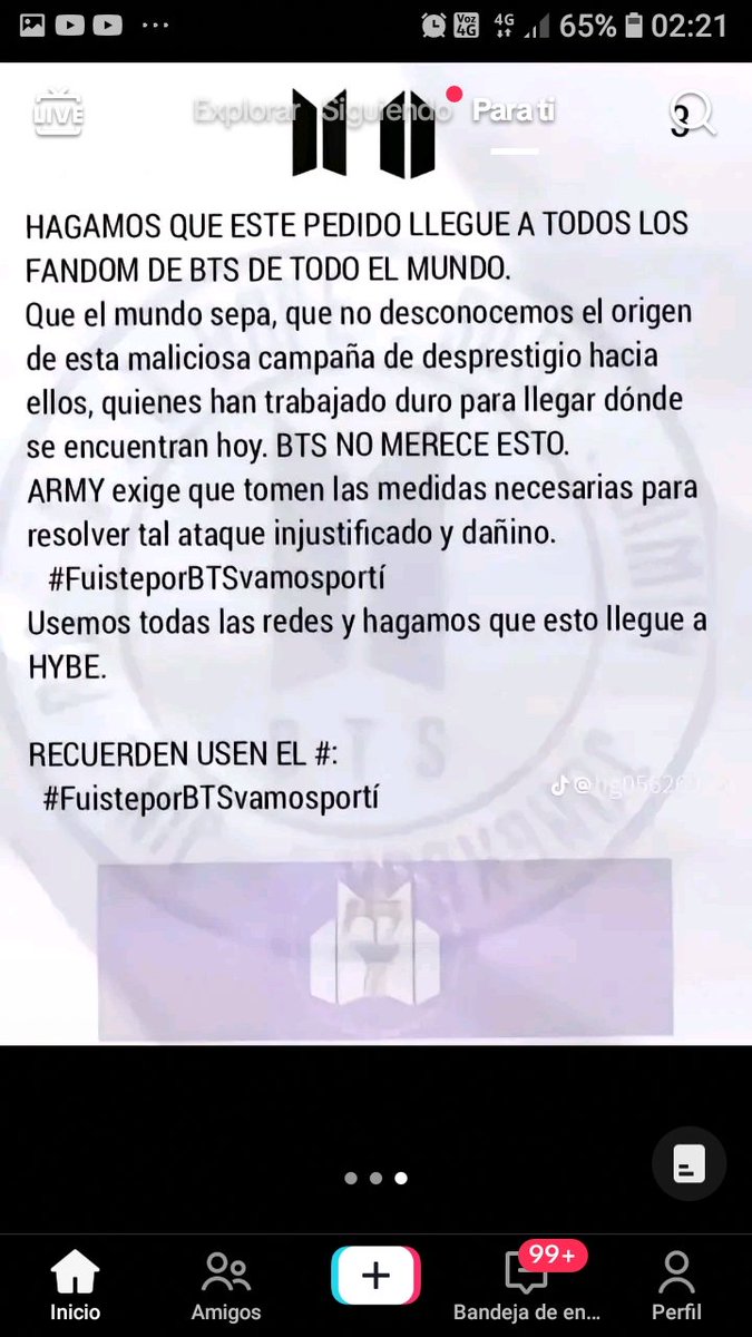 CAMPAÑA FUISTEPORBTSVAMOSPORTI.. 😒🔊🔊🔊🔊